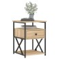 vidaXL Nachttisch Sonoma-Eiche 40x42x55 cm Holzwerkstoff vidaXL Nachttisch Sonoma-Eiche 40x42x55 cm Holzwerkstoff