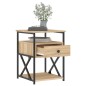 vidaXL Nachttisch Sonoma-Eiche 40x42x55 cm Holzwerkstoff vidaXL Nachttisch Sonoma-Eiche 40x42x55 cm Holzwerkstoff