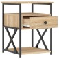 vidaXL Nachttisch Sonoma-Eiche 40x42x55 cm Holzwerkstoff vidaXL Nachttisch Sonoma-Eiche 40x42x55 cm Holzwerkstoff