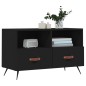 vidaXL TV-Schrank Schwarz 80x36x50 cm Holzwerkstoff vidaXL TV-Schrank Schwarz 80x36x50 cm Holzwerkstoff