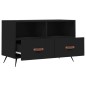 vidaXL TV-Schrank Schwarz 80x36x50 cm Holzwerkstoff vidaXL TV-Schrank Schwarz 80x36x50 cm Holzwerkstoff