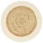 vidaXL Tischsets 4 Stk. Uni Natur 38 cm Rund Jute und Baumwolle vidaXL Tischsets 4 Stk. Uni Natur 38 cm Rund Jute und Baumwolle