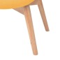 Sessel mit Fußhocker Gelb Stoff Sessel mit Fußhocker Gelb Stoff