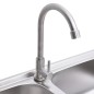 vidaXL Camping-Spüle mit Doppelbecken und Wasserhahn Edelstahl vidaXL Camping-Spüle mit Doppelbecken und Wasserhahn Edelstahl