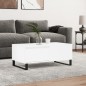 vidaXL Couchtisch Weiß 90x50x36,5 cm Holzwerkstoff vidaXL Couchtisch Weiß 90x50x36,5 cm Holzwerkstoff