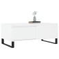 vidaXL Couchtisch Weiß 90x50x36,5 cm Holzwerkstoff vidaXL Couchtisch Weiß 90x50x36,5 cm Holzwerkstoff