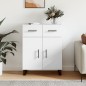 vidaXL Sideboard Weiß 69,5x34x90 cm Holzwerkstoff vidaXL Sideboard Weiß 69,5x34x90 cm Holzwerkstoff