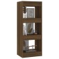 vidaXL Bücherregal/Raumteiler Braun Eiche 40x30x103cm Holzwerkstoff