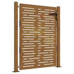 vidaXL Gartentor 105x155 cm Cortenstahl Quadratisches Design