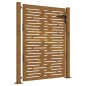 vidaXL Gartentor 105x155 cm Cortenstahl Quadratisches Design