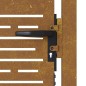vidaXL Gartentor 105x155 cm Cortenstahl Quadratisches Design