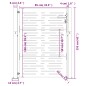 vidaXL Gartentor 105x155 cm Cortenstahl Quadratisches Design