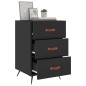 vidaXL Nachttisch Schwarz 40x40x66 cm Holzwerkstoff vidaXL Nachttisch Schwarz 40x40x66 cm Holzwerkstoff