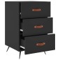 vidaXL Nachttisch Schwarz 40x40x66 cm Holzwerkstoff vidaXL Nachttisch Schwarz 40x40x66 cm Holzwerkstoff