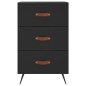 vidaXL Nachttisch Schwarz 40x40x66 cm Holzwerkstoff vidaXL Nachttisch Schwarz 40x40x66 cm Holzwerkstoff