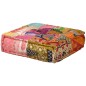 2-Sitzer Modularer Pouf Patchwork Stoff 2-Sitzer Modularer Pouf Patchwork Stoff
