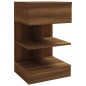 vidaXL Nachttisch Braun Eiche 40x35x65 cm Holzwerkstoff vidaXL Nachttisch Braun Eiche 40x35x65 cm Holzwerkstoff