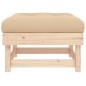 vidaXL Gartenhocker mit Kissen 2 Stk. Massivholz Kiefer vidaXL Gartenhocker mit Kissen 2 Stk. Massivholz Kiefer