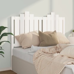 vidaXL Kopfteil Weiß 126x4x110 cm Massivholz Kiefer