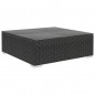 vidaXL 12-tlg. Garten-Lounge-Set mit Auflagen Poly Rattan Schwarz vidaXL 12-tlg. Garten-Lounge-Set mit Auflagen Poly Rattan Schwarz