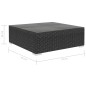 vidaXL 12-tlg. Garten-Lounge-Set mit Auflagen Poly Rattan Schwarz vidaXL 12-tlg. Garten-Lounge-Set mit Auflagen Poly Rattan Schwarz