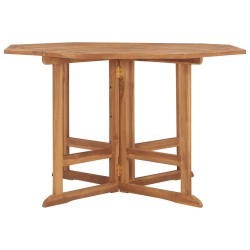 vidaXL Garten-Esstisch Klappbar 110x110x75 cm Massivholz Teak