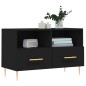 vidaXL TV-Schrank Schwarz 80x36x50 cm Holzwerkstoff vidaXL TV-Schrank Schwarz 80x36x50 cm Holzwerkstoff