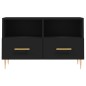 vidaXL TV-Schrank Schwarz 80x36x50 cm Holzwerkstoff vidaXL TV-Schrank Schwarz 80x36x50 cm Holzwerkstoff