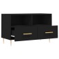 vidaXL TV-Schrank Schwarz 80x36x50 cm Holzwerkstoff vidaXL TV-Schrank Schwarz 80x36x50 cm Holzwerkstoff