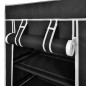 Schuhschrank Schuhregal Schuhablage 5 Schicht 58 x 28 x 106 cm Schwarz Schuhschrank Schuhregal Schuhablage 5 Schicht 58 x 28 x 106 cm Schwarz