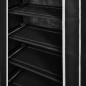 Schuhschrank Schuhregal Schuhablage 5 Schicht 58 x 28 x 106 cm Schwarz Schuhschrank Schuhregal Schuhablage 5 Schicht 58 x 28 x 106 cm Schwarz