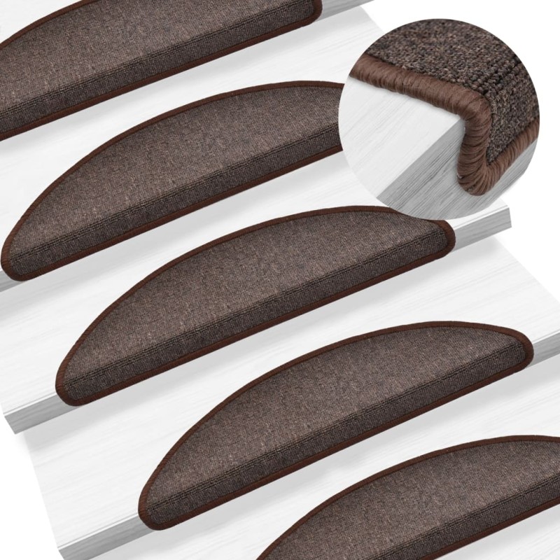 vidaXL 15 Stk. Treppenmatten Kaffeebraun 56 x 17 x 3 cm vidaXL 15 Stk. Treppenmatten Kaffeebraun 56 x 17 x 3 cm