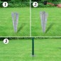 vidaXL Eurozaun Stahl 10 x 0,8 m Grün vidaXL Eurozaun Stahl 10 x 0,8 m Grün