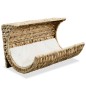 Katzenbett mit Kissen Wasserhyazinthe 37 x 20 x 20 cm Katzenbett mit Kissen Wasserhyazinthe 37 x 20 x 20 cm