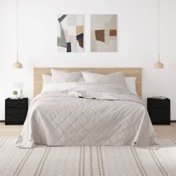 vidaXL Nachttisch Schwarz 40x31x50 cm Massivholz Kiefer