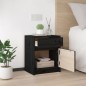 vidaXL Nachttisch Schwarz 40x31x50 cm Massivholz Kiefer vidaXL Nachttisch Schwarz 40x31x50 cm Massivholz Kiefer