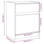 vidaXL Nachttisch Schwarz 40x31x50 cm Massivholz Kiefer vidaXL Nachttisch Schwarz 40x31x50 cm Massivholz Kiefer