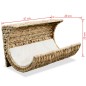 Katzenbett mit Kissen Wasserhyazinthe 37 x 20 x 20 cm Katzenbett mit Kissen Wasserhyazinthe 37 x 20 x 20 cm