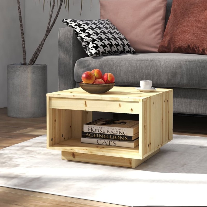 vidaXL Couchtisch 50x50x33,5 cm Tanne Massivholz vidaXL Couchtisch 50x50x33,5 cm Tanne Massivholz