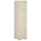 vidaXL Kunststoffschrank 40x43x164 cm Holzdesign Vanilleeis vidaXL Kunststoffschrank 40x43x164 cm Holzdesign Vanilleeis