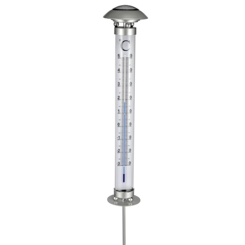 HI Solar-Gartenleuchte mit Thermometer HI Solar-Gartenleuchte mit Thermometer
