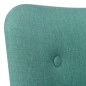 vidaXL Sessel mit Fußhocker Grün Stoff vidaXL Sessel mit Fußhocker Grün Stoff