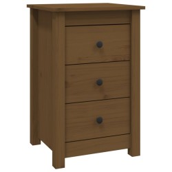 vidaXL Nachttisch Honigbraun 40x35x61,5 cm Massivholz Kiefer