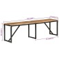 vidaXL Sitzbank 160x35x46 cm Massivholz Mango vidaXL Sitzbank 160x35x46 cm Massivholz Mango