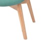 vidaXL Sessel mit Fußhocker Grün Stoff vidaXL Sessel mit Fußhocker Grün Stoff