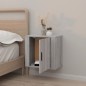 vidaXL Wand-Nachttisch Grau Sonoma 50x30x47 cm vidaXL Wand-Nachttisch Grau Sonoma 50x30x47 cm
