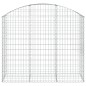 vidaXL Gabione mit Hochbogen 150x50x120/140 cm Verzinktes Eisen vidaXL Gabione mit Hochbogen 150x50x120/140 cm Verzinktes Eisen