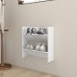 vidaXL Wand-Schuhschrank Hochglanz-Weiß 60x18x60 cm Holzwerkstoff vidaXL Wand-Schuhschrank Hochglanz-Weiß 60x18x60 cm Holzwerkstoff