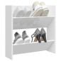 vidaXL Wand-Schuhschrank Hochglanz-Weiß 60x18x60 cm Holzwerkstoff vidaXL Wand-Schuhschrank Hochglanz-Weiß 60x18x60 cm Holzwerkstoff