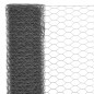 vidaXL Drahtzaun Stahl mit PVC-Beschichtung 25x0,75 m Grau vidaXL Drahtzaun Stahl mit PVC-Beschichtung 25x0,75 m Grau